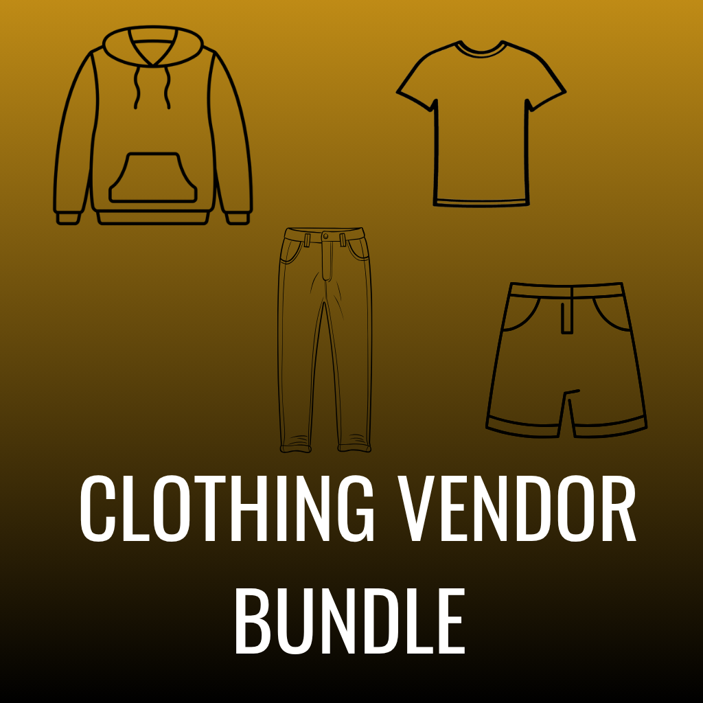Clothing Vendor Bundle *Passing*